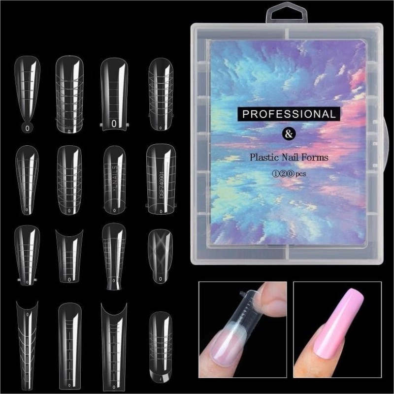 Moule en acrylique pour Nail Art, pointes d'ongles artificiels