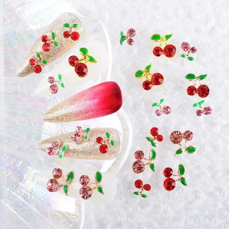 Breloques pour ongles cerises