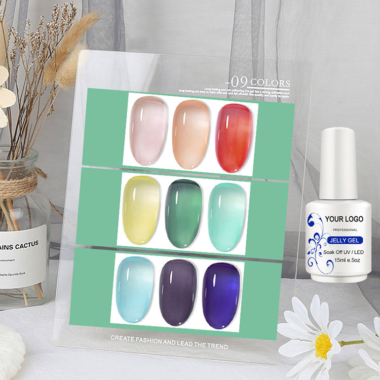 Couleur Effet de verre glacé gel vernis