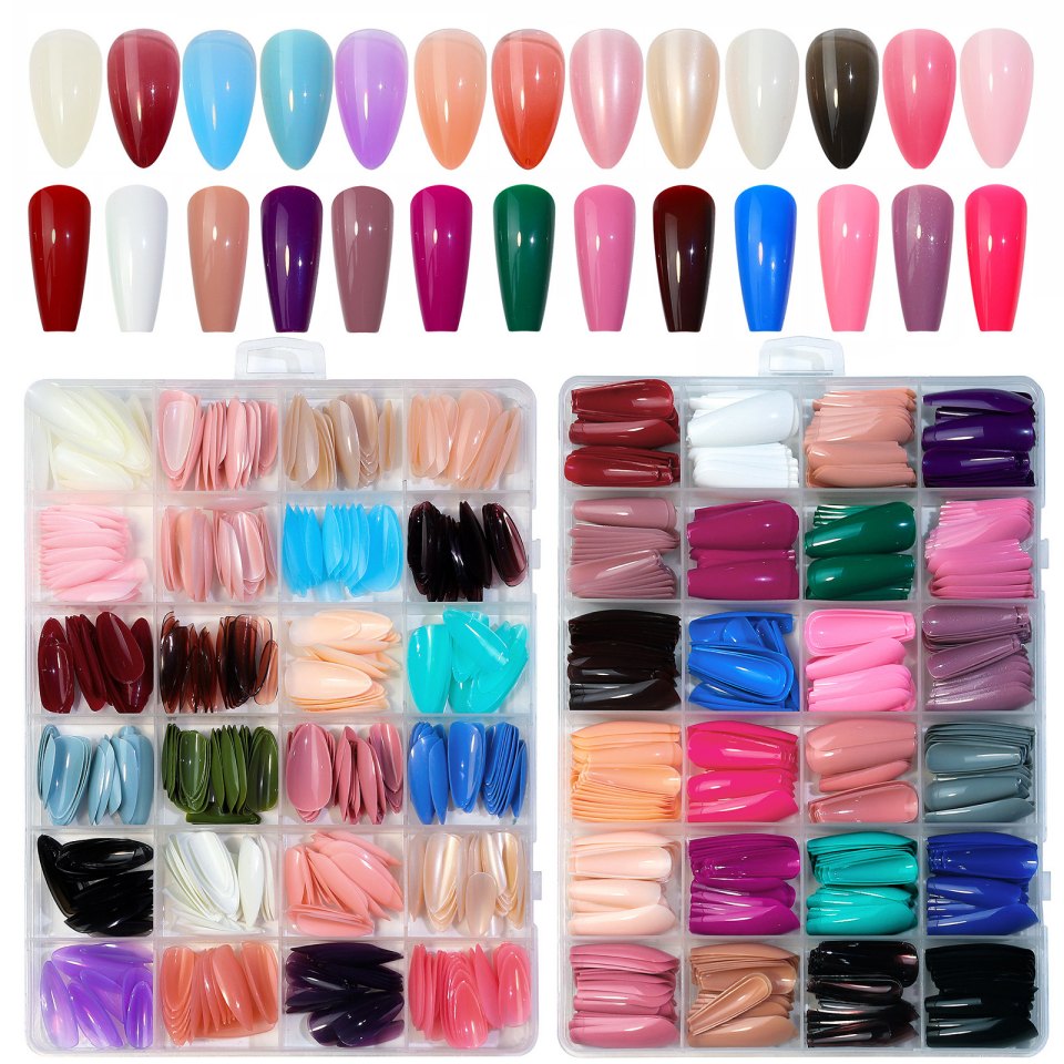 faux ongles colorés