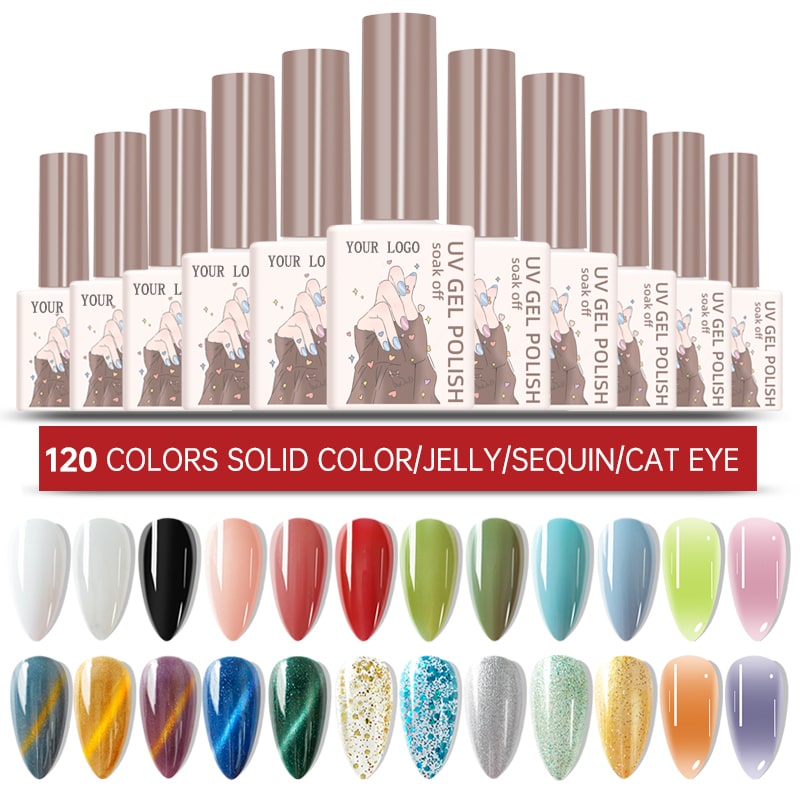 Couleurs vernis à ongles en gel