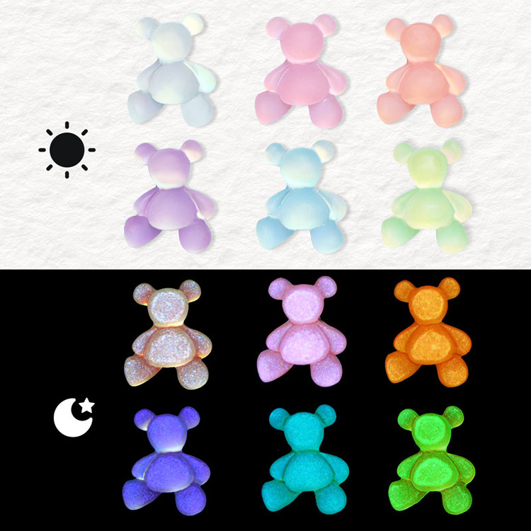 Bijoux d'ongles ours mignon pour le nail art