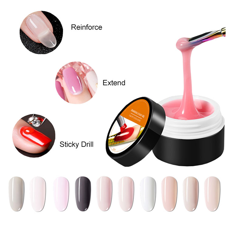 Vernis gel d'extension solide à coloration facile et très brillant
