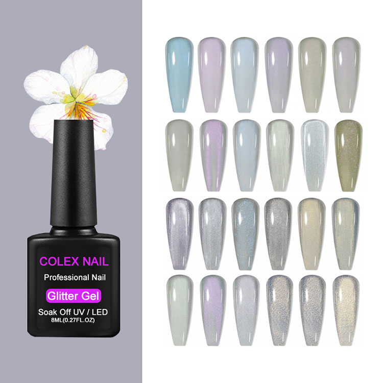 Polon de gel brillant des paillettes