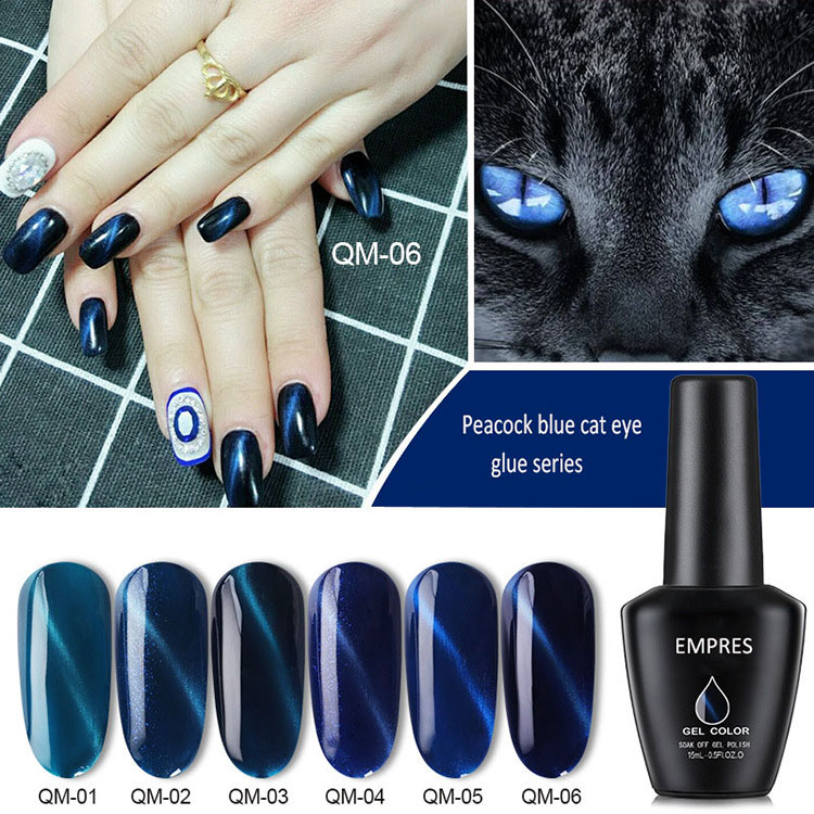 Magic Milky Stars Cat Eye Eye Nail Gel Polon