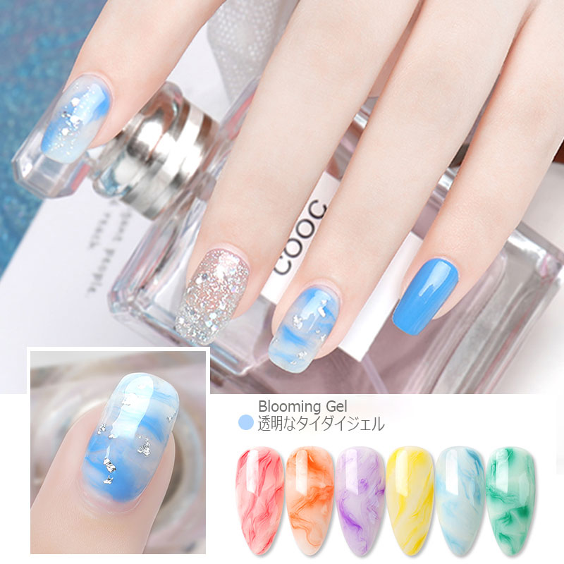 Polon de ongles en gel en gel en fleurs magiques