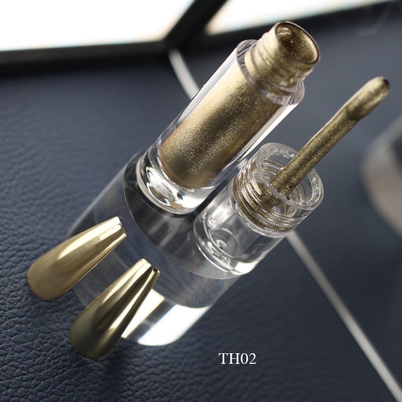 Poudre à ongles miroir liquide pour peinture à ongles métallique