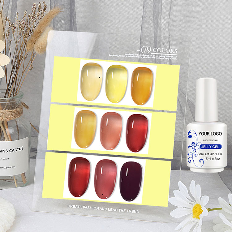 Nail art pudding glace gel polon
