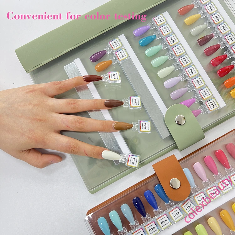 Carte de couleur de vernis à ongles