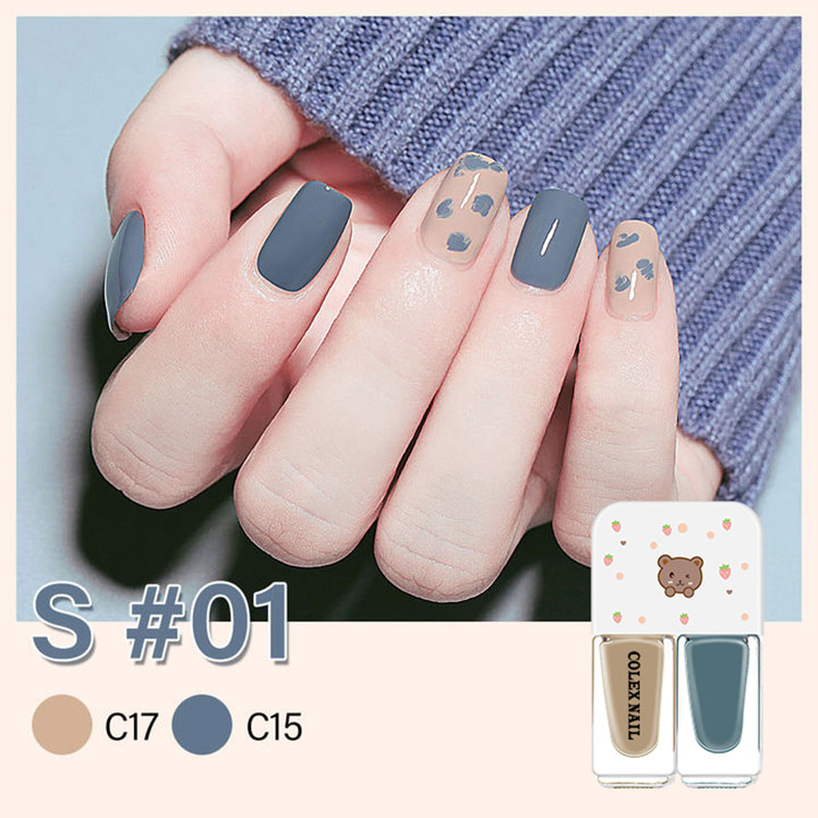 Vernis à ongles à base d'eau biologique perméable