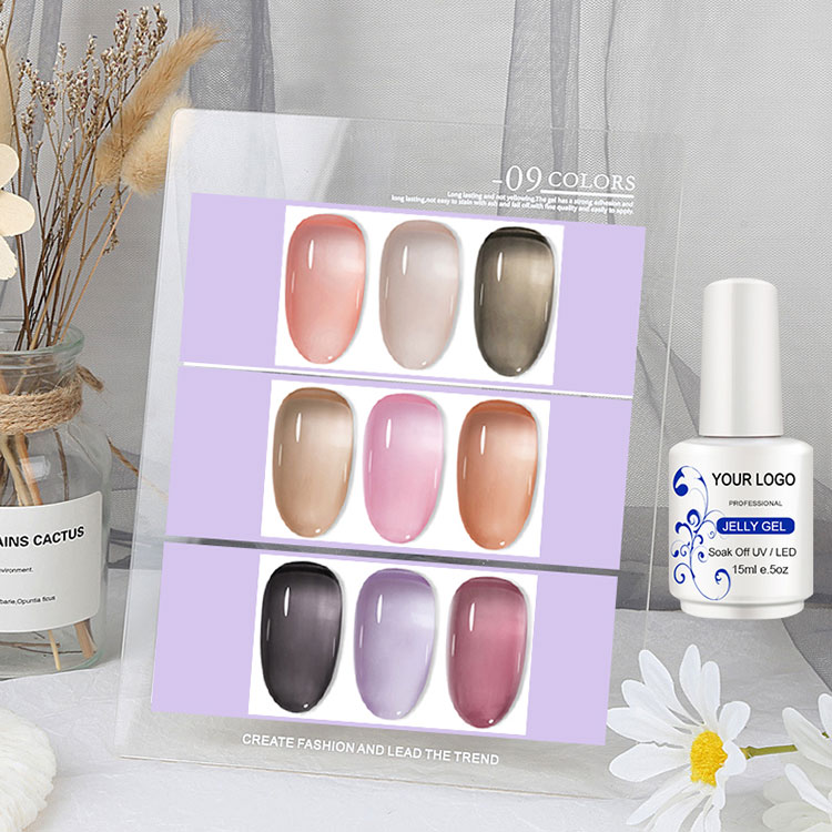 Semi-Transparent Nude Color Ice Gel Gel Polon