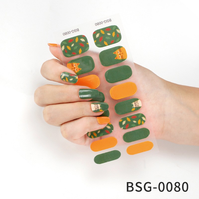 Enveloppement d'ongles semi-durci