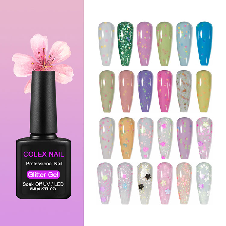 Polon de gel à paillettes de nail