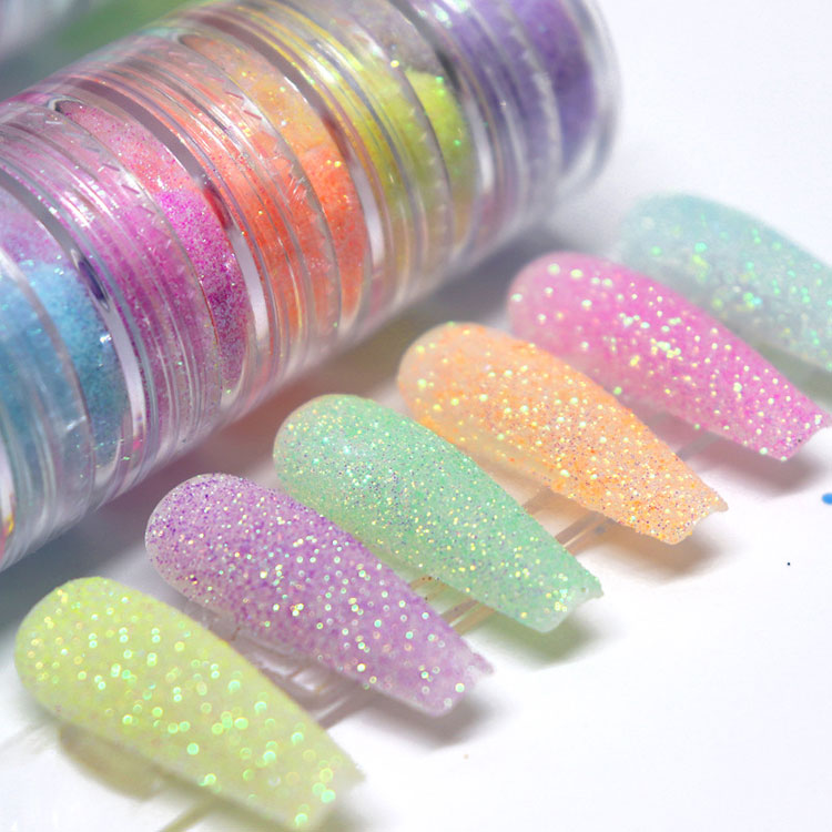 Kit de paillettes pour ongles en poudre de sucre