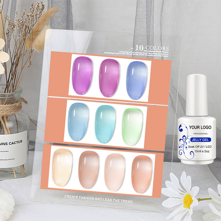 Summer de style glace gel polonais