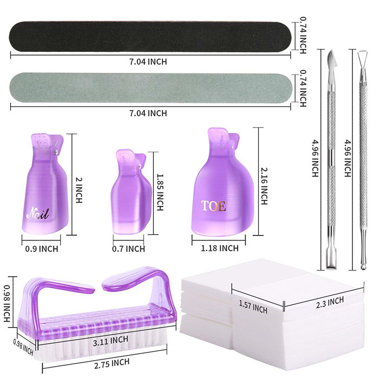Outil dissolvant de gel pour vernis à ongles Teenitor